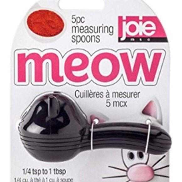 Joie Meow Cat Measuring Spoons Set Nesting Kitchen Gadget Gift Cooking Baking - Picture 11 of 12